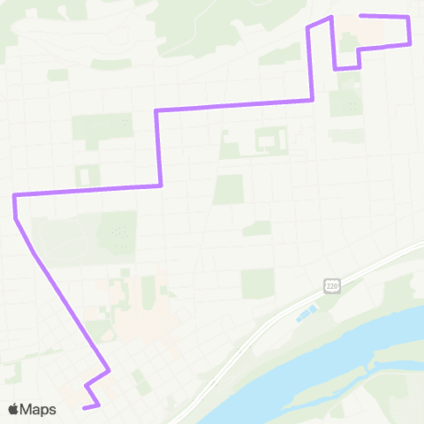RVTA East End Eldred Street map