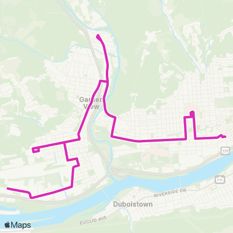 RVTA Super Nightline West map