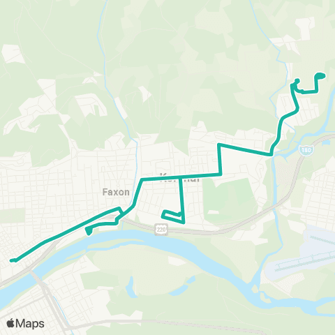 RVTA Lysock View Commerce Park Connector map