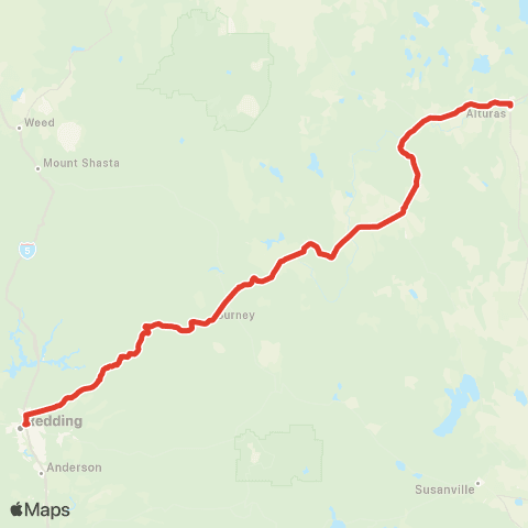 Sage Stage Redding map