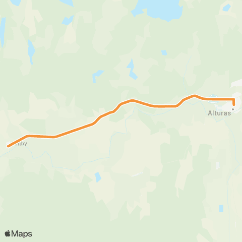 Sage Stage Canby map