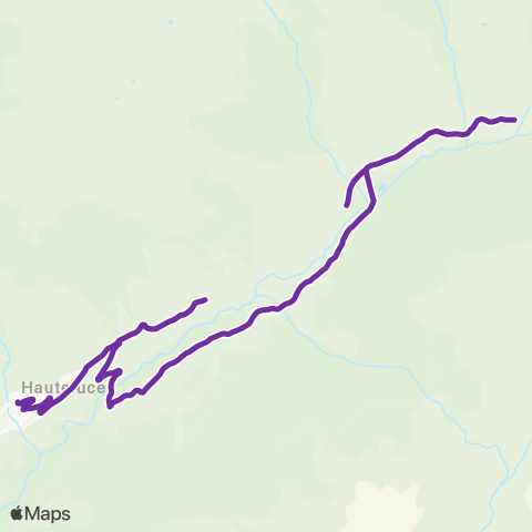 Navette des Saisies Hauteluce Village - Hauteluce Les Contamines map
