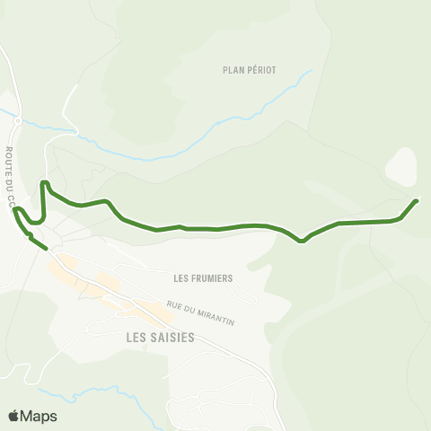 Navette des Saisies Col des Saisies ↔ Col de la Lézette map