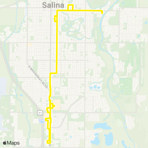 OCCK Yellow 2 Non Peak map