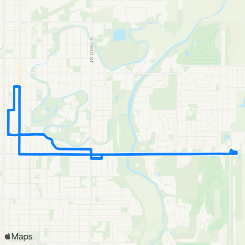 OCCK Blue 5 Non-Peak map