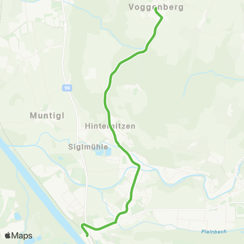 Salzburg Verkehr Ortsverkehr Bergheim: Bergheim S-Bahn - Voggenberg Ort map