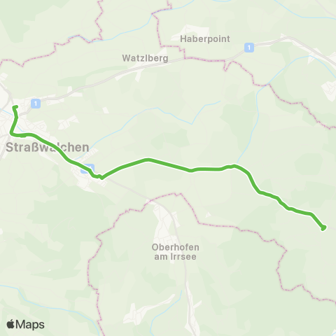 Salzburg Verkehr Straßwalchen - Hüttenedt map