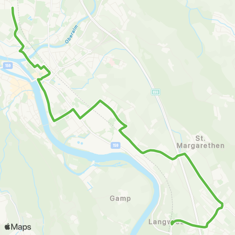 Salzburg Verkehr Hallein - Bad Vigaun map