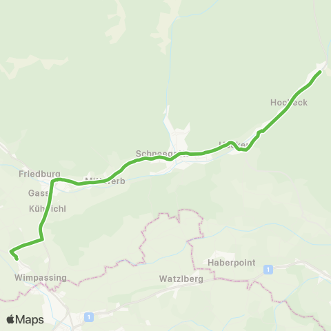 Salzburg Verkehr SVV - Sitzenbleiber map