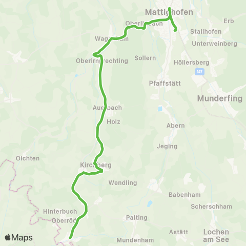 Salzburg Verkehr SVV - Sitzenbleiber map