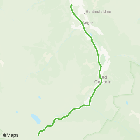 Salzburg Verkehr Skibus Bad Gastein - Böckstein - Sportgastein map