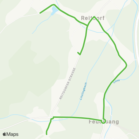 Salzburg Verkehr Skibus R1 St.Johann Reitdorf - Spacejet map