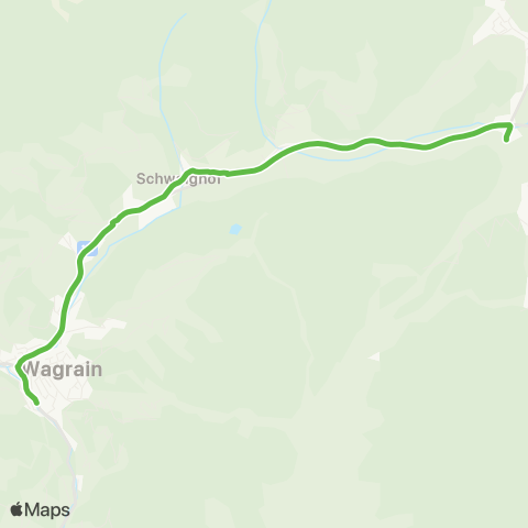 Salzburg Verkehr Skibus W3 Wagrain Grafenberg - Spacejet map