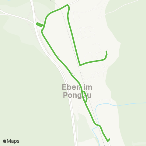 Salzburg Verkehr Skibus E1 Eben Edthof - Monte Popolo map