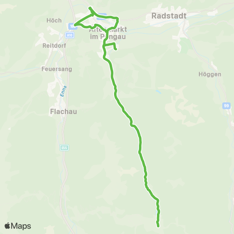 Salzburg Verkehr SAZ map