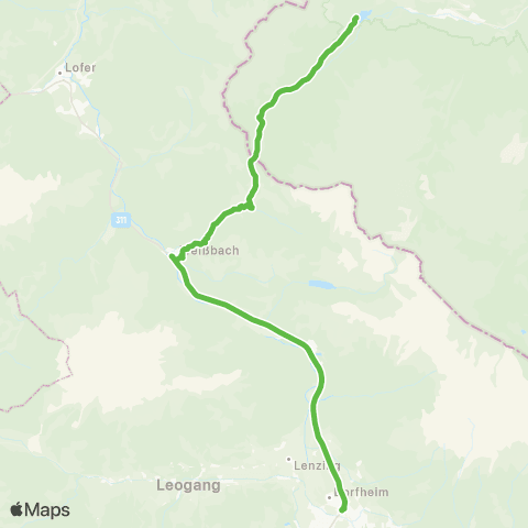 Salzburg Verkehr 611 map