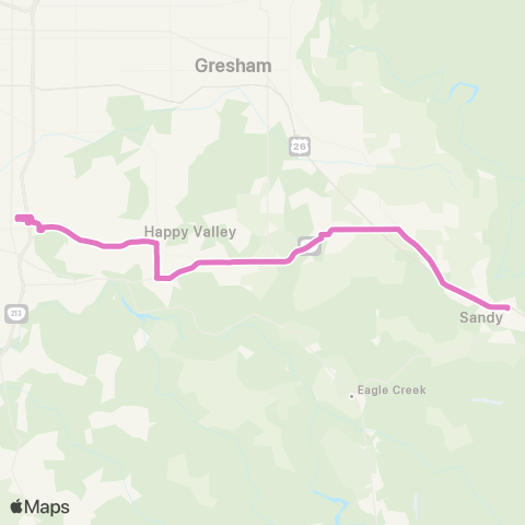 Sandy Area Metro Clackamas Town Center 2.0 map