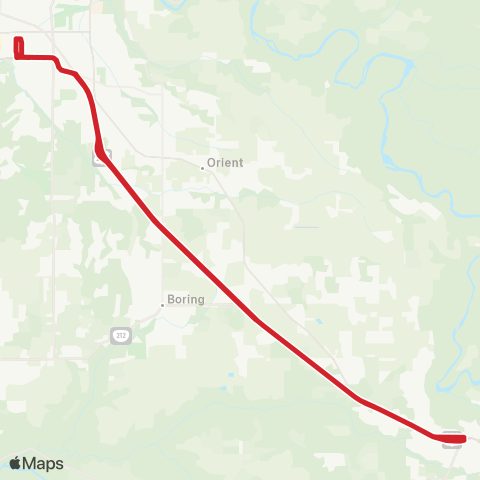 Sandy Area Metro Sandy Local & Gresham Express map