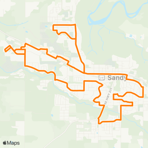 Sandy Area Metro Shopper Shuttle 2.0 map