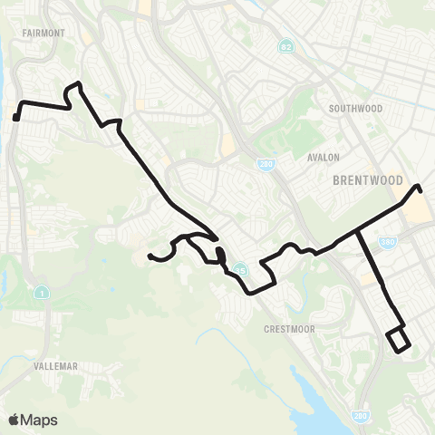 SamTrans Pacifica - Parkside IL map