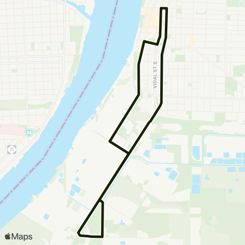 Sarnia Transit Vidal map
