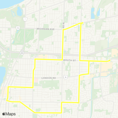 Sarnia Transit Community Bus map
