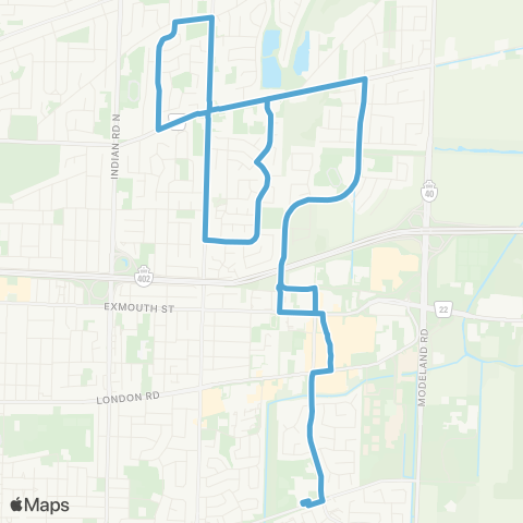 Sarnia Transit Michigan Rapids map