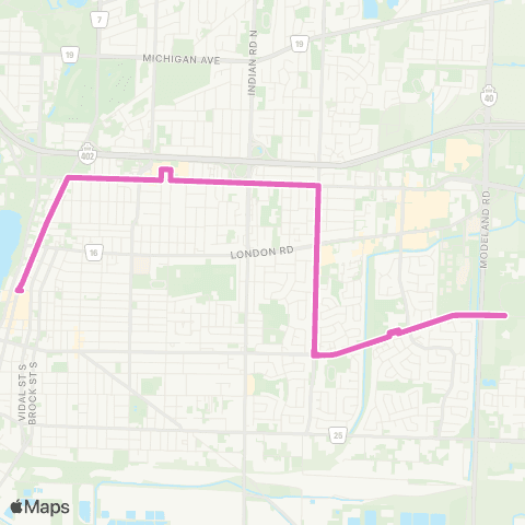 Sarnia Transit Exmouth map