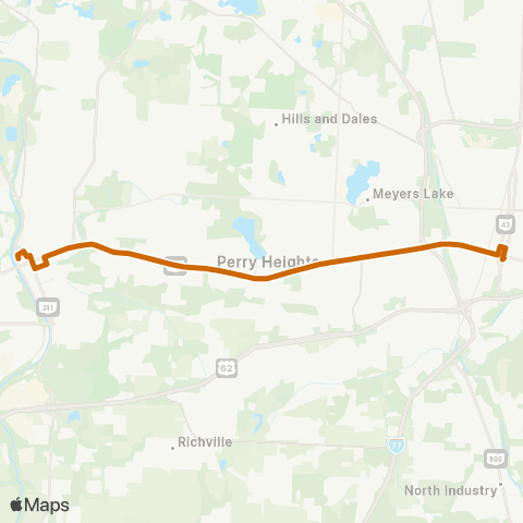 SARTA Downtown Canton - Downtown Massillo map