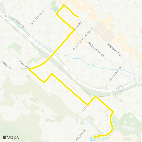 MTD Lower West / SBCC map