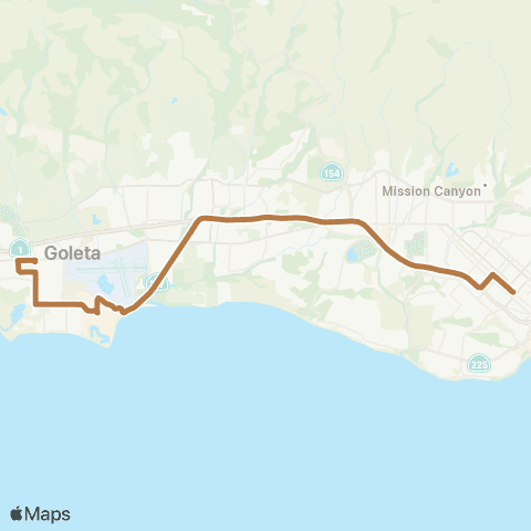 MTD UCSB Express map