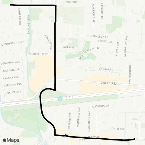 MTD Goleta Valley Jr. High map
