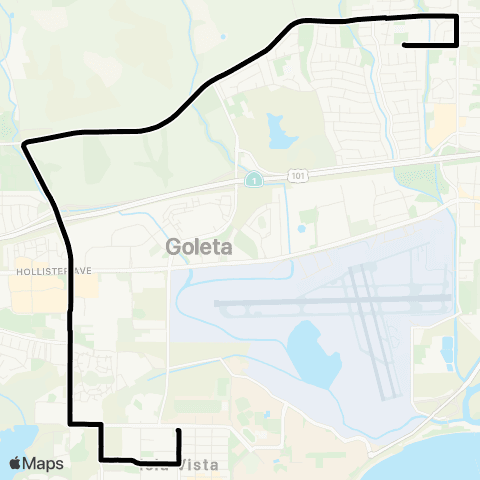 MTD Goleta Valley Jr. High map