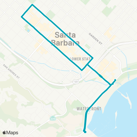 MTD Downtown Waterfront map
