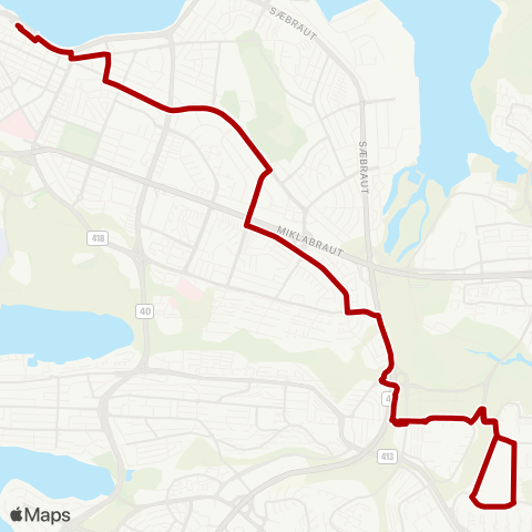 Strætó Skúlagata - Breiðholt map