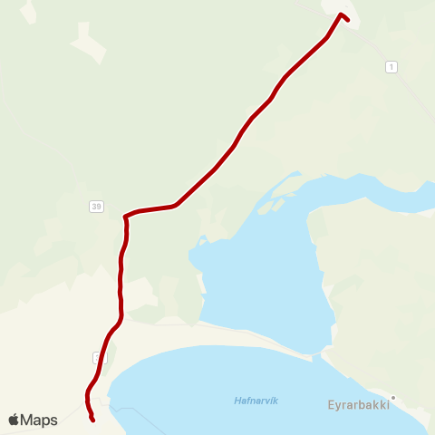 Strætó Þorlákshöfn - Hveragerði map