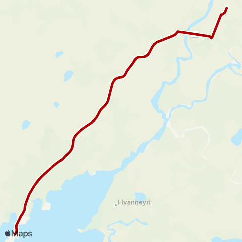 Strætó Varmalandsskóli - Borgarnes map