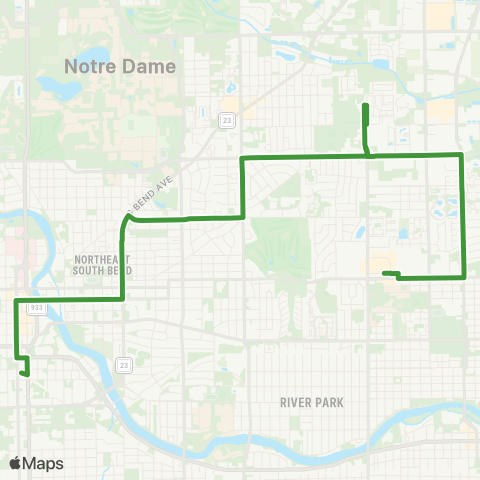 Transpo Corby-Town and Country map
