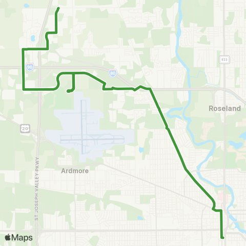 Transpo Blackthorn Express map