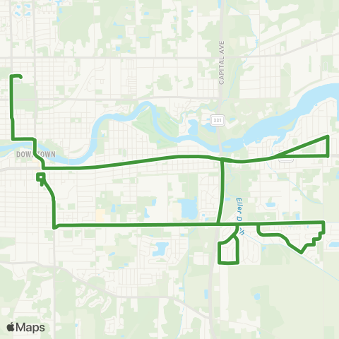 Transpo MHS-Reverewood-Twin Branch map