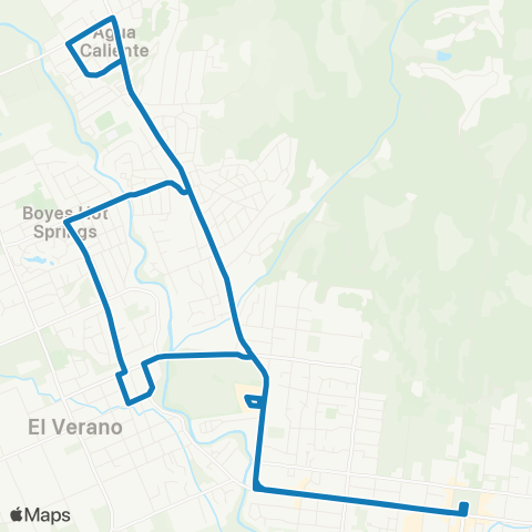 Sonoma County Transit Sonoma Valley map