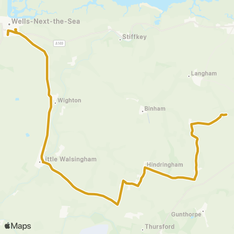 Sanders Coaches  map