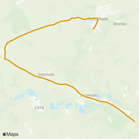 Sanders Coaches  map