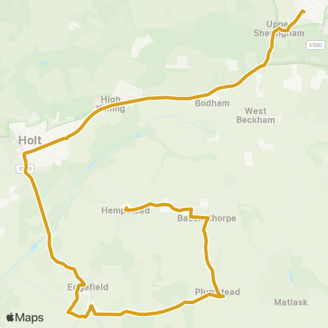 Sanders Coaches  map