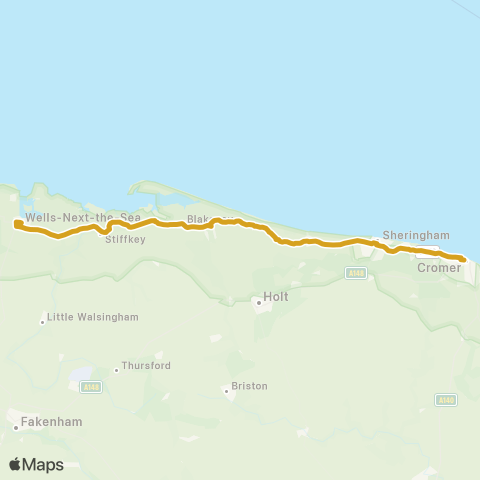 Sanders Coaches  map