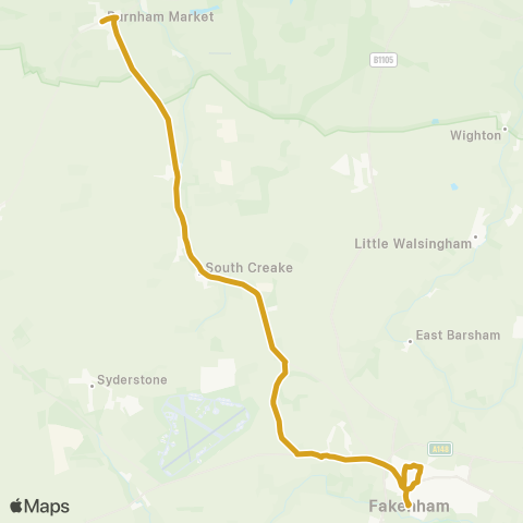 Sanders Coaches  map