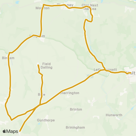 Sanders Coaches  map