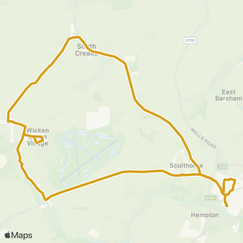 Sanders Coaches  map