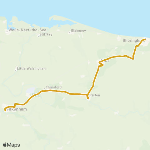 Sanders Coaches  map