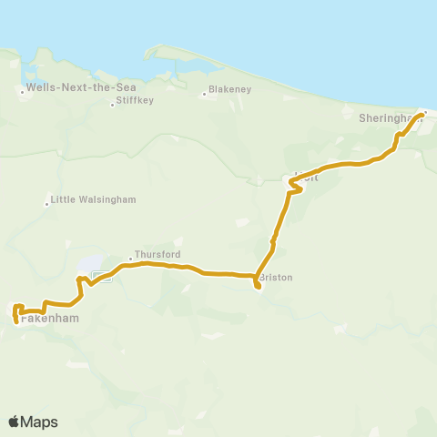 Sanders Coaches  map